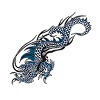 詳細情報■タトゥーシール　青ドラゴン　２