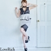 <Love Rich>セクシーレース キャバドレス パーティードレス (グレー)